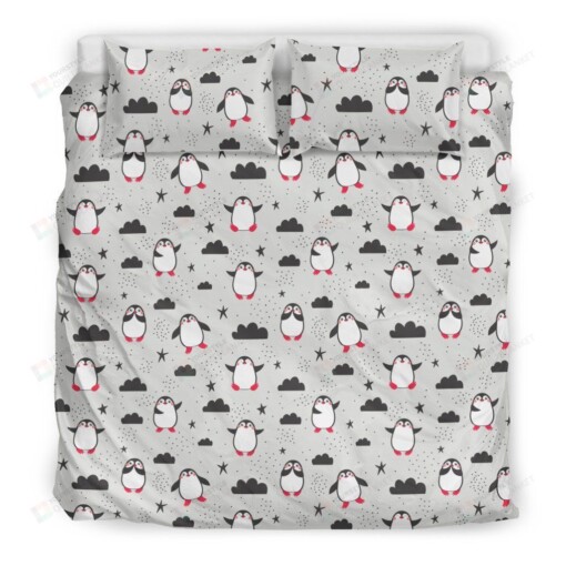 Penguin Bed Sheets Duvet Cover Bedding Set