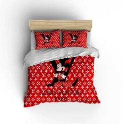 Lv Mickey Mouse Luxury Bedding Sets Quilt Sets Duvet Cover