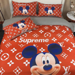 Mickey Mouse Lv S U P R E M E Luxury Brand Bedding Sets Quilt Sets