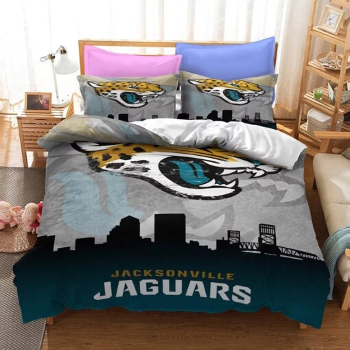 Jacksonville Jaguars Nfl 25 Duvet Cover Quilt Cover Pillowcase Bedding