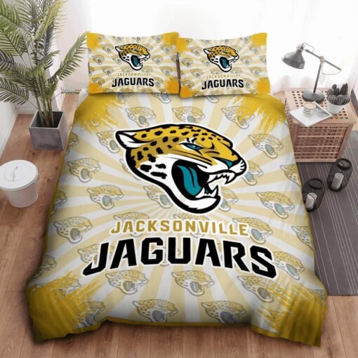 Nfl Jacksonville Jaguars Bedding Set Duvet Cover Set Bedroom Set