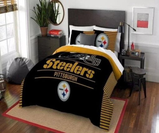 Pittsburgh Steelers Nfl Customize Bedding Sets Duvet Cover Bedroom V1