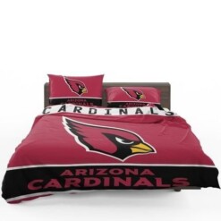 Nfl Arizona Cardinals Logo 3d Printed Duvet Cover Bedding Set