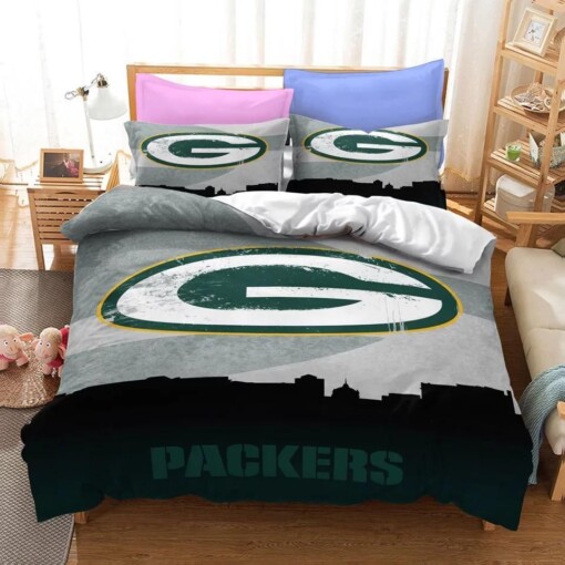 Green Bay Packers Nfl 14 Duvet Cover Pillowcase Bedding Sets