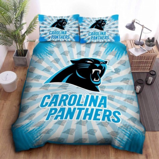 Nfl Carolina Panthers Bedding Set Duvet Cover Set Bedroom Set