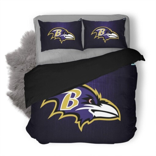 Nfl Baltimore Ravens Duvet Cover Bedding Set Quilt Bed Sets