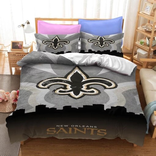 New Orleans Saints Nfl 10 Duvet Cover Pillowcase Bedding Sets