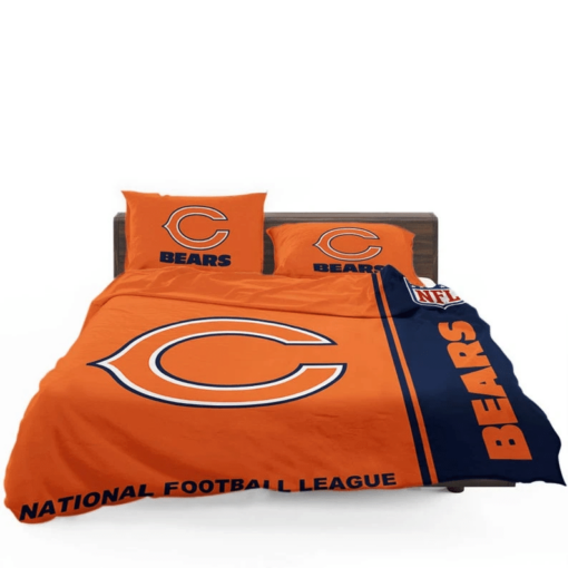 Chicago Bears Nfl Custom Bedding Sets Rugby Team Cover Set