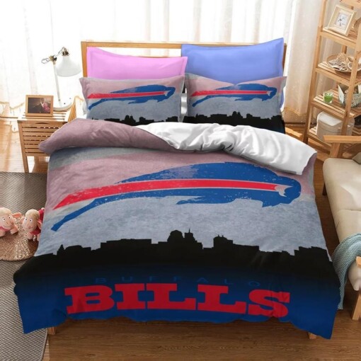 Bills Nfl 16 Duvet Cover Pillowcase Bedding Sets Home Bedroom