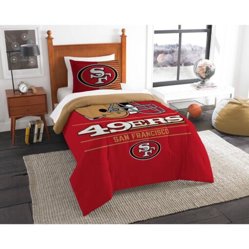 Nfl San Francisco 49ers Logo Bedding Sports Bedding Sets Bedding
