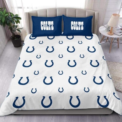Indianapolis Colts Nfl Custom Bedding Sets Rugby Team Cover Set