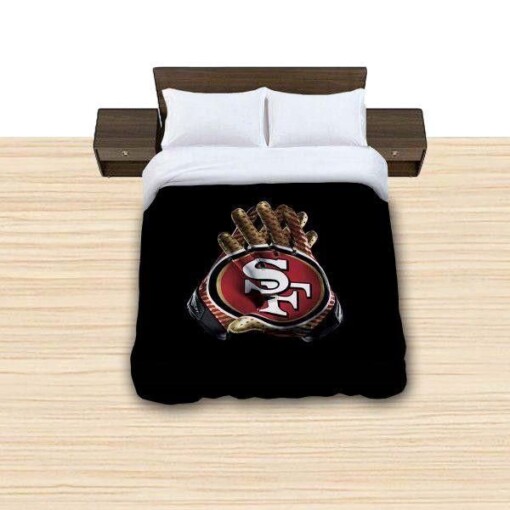San Francisco 49ers Nfl Team Reversible Duvet Cover Bedding Set