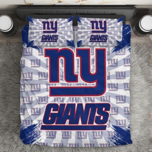 Nfl New York Giants Bedding Set Duvet Cover Set Bedroom