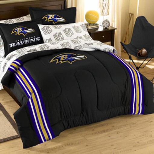 Nfl Baltimore Raven Logo Bedding Sports Bedding Sets Bedding Sets