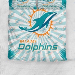 Nfl Miami Dolphins Bedding Set Duvet Cover Set Bedroom Set