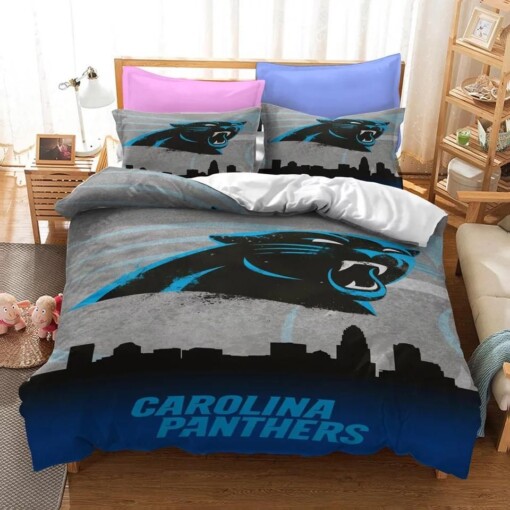 Carolina Panthers Nfl 21 Duvet Cover Pillowcase Bedding Sets Home