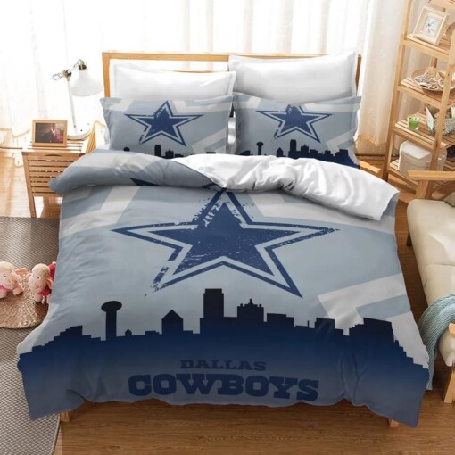 Dallas Cowboys Nfl 2 Duvet Cover Pillowcase Bedding Sets Home