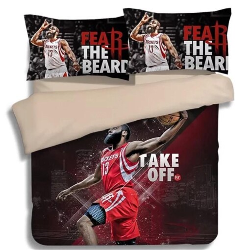 Basketball Houston Rockets James Harden 13 Basketball 6 Duvet Cover