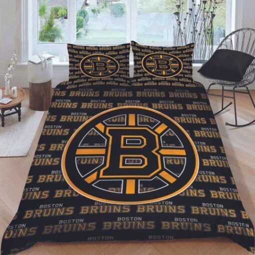 Boston Bruins B210950 Bedding Set Quilt Bed Sets Blanket