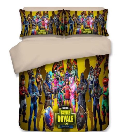 Fortnite Team 7 Duvet Cover Bedding Sets Pillowcase Quilt Bed