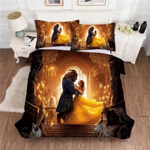 Beauty And The Beast 1 Duvet Cover Pillowcase Bedding Sets