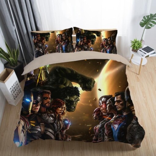 Avenger Vs Justice League Bedding Sets Duvet Cover