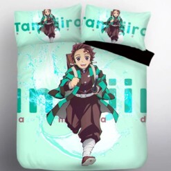 Demon Slayer Kimetsu No Yaiba Kamado Tanjirou 4 Duvet Cover