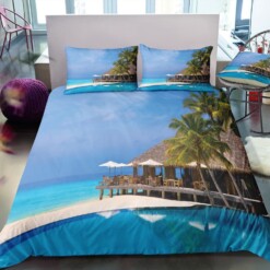 3d Sea Beach Scenery Bedding Set Bedding Sets Duvet Cover