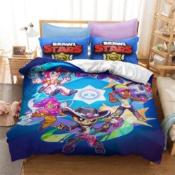 Brawl Stars 10 Duvet Cover Pillowcase Bedding Sets Home Bedroom