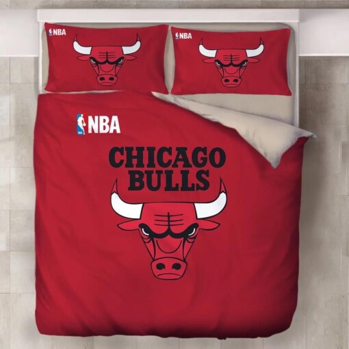 Chicago Basketball Logo Bulls Duvet Cover Bedding Sets Pillowcase Quilt