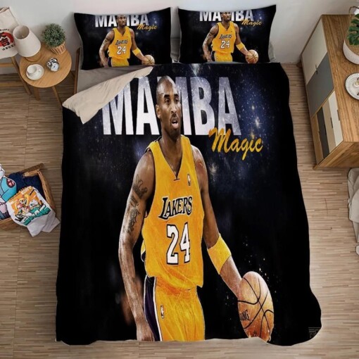 Basketball Lakers Kobe Bryant Basketball 13 Duvet Cover Pillowcase Bedding