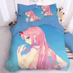 Darling In The Franxx Hiro Zero Two Ichigo 5 Duvet