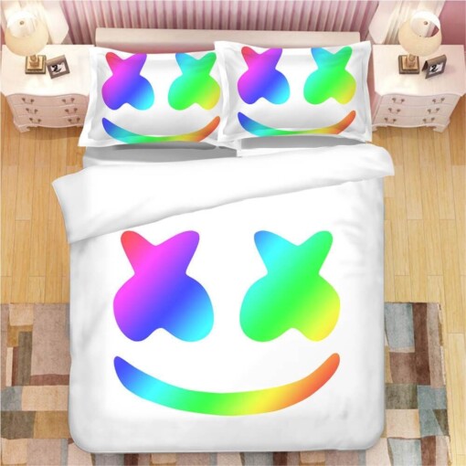 Fortnite Marshmello Dj 4 Duvet Cover Pillowcase Bedding Set Quilt