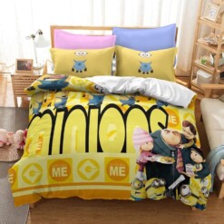 Despicable Me Minions 19 Duvet Cover Pillowcase Bedding Sets Home