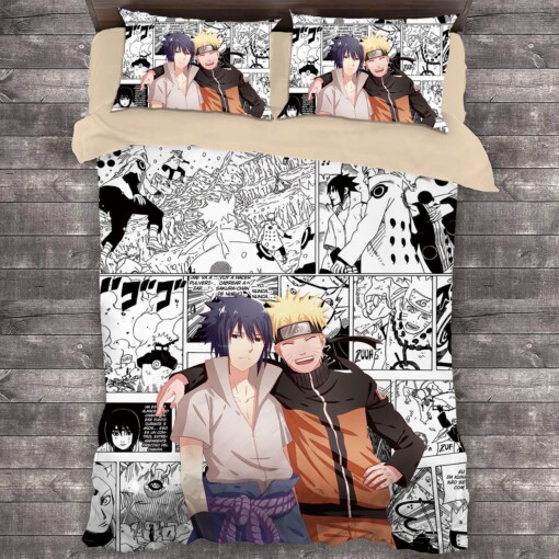Comic Naruto 1 Duvet Cover Quilt Cover Pillowcase Bedding Sets