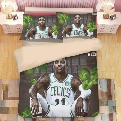 Basketball Boston Celtics Kyrie Irving 11 Basketball Duvet Cover Bedding