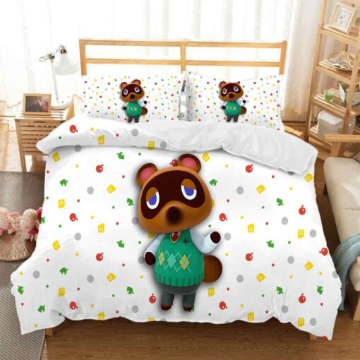 Animal Crossing Tom Nook 6 Duvet Cover Pillowcase Bedding Sets