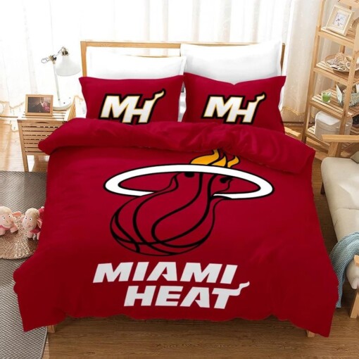 Basketball Miami Heat Basketball 10 Duvet Cover Quilt Cover Pillowcase