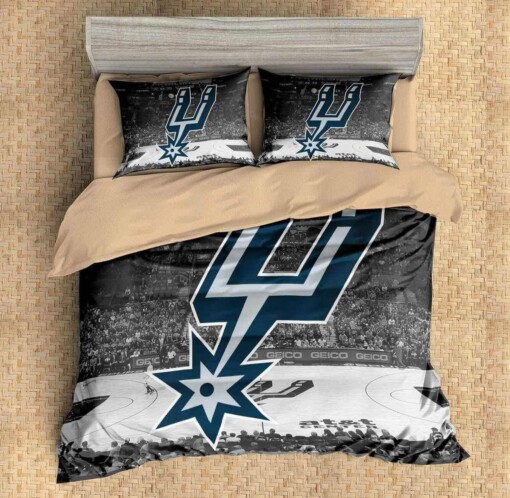 3d San Antonio Spurs Duvet Cover Bedding Set Quilt Bed