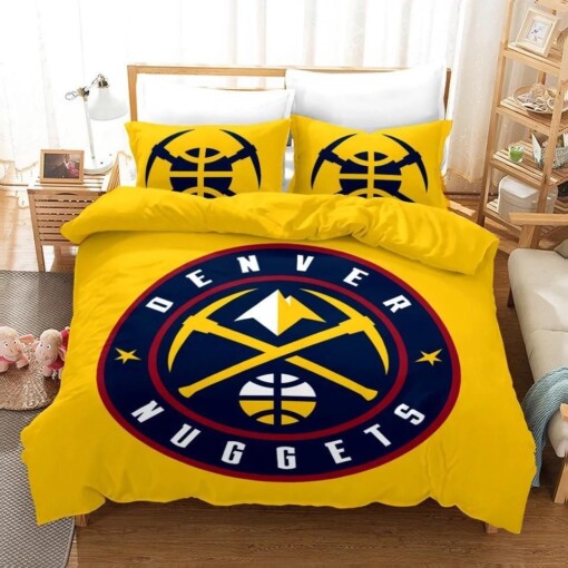 Basketball Denver Nuggets Basketball 23 Duvet Cover Pillowcase Bedding Sets