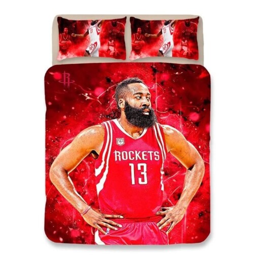 Basketball Houston Rockets James Harden 13 Basketball 12 Duvet Cover