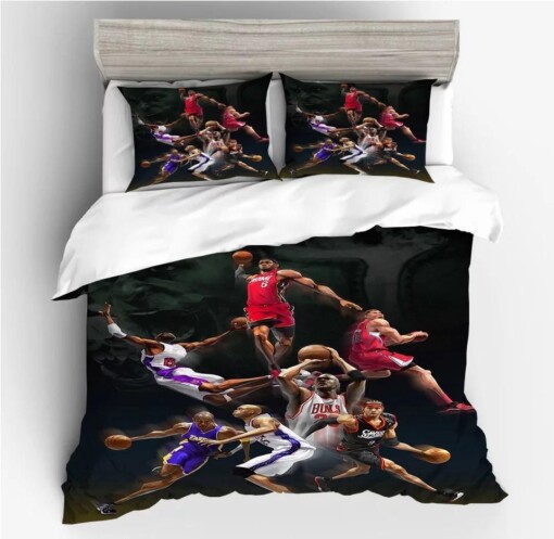 Basketball Players 2 Duvet Cover Quilt Cover Pillowcase Bedding Sets