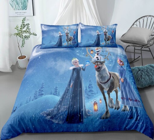 2019 Frozen Anna Elsa Princess 17 Duvet Cover Pillowcase Bedding