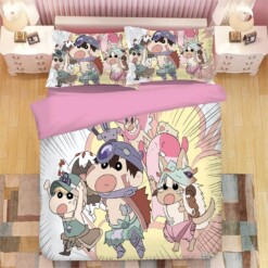 Crayon Shin Chan 6 Duvet Cover Pillowcase Bedding Sets Home Bedroom