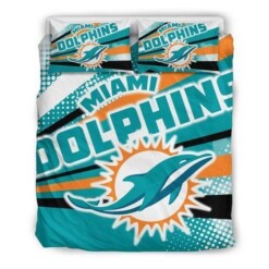 Colorful Shine Amazing Miami Dolphins 3d Duvet Cover Bedding Sets