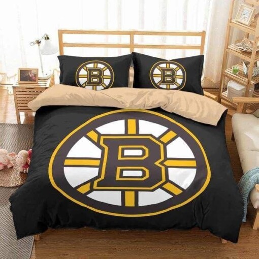 3d Customize Boston Bruins Bedding Sets Duvet Cover Quilt Bed