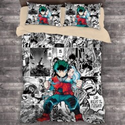 Comic My Hero Academia Midoriya Izuku 4 Duvet Cover Quilt