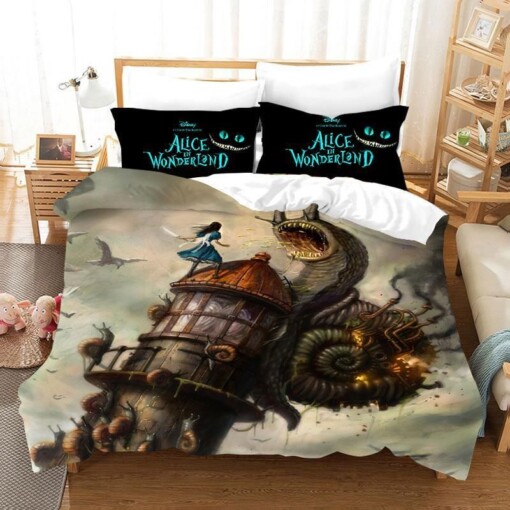 Alice In Wonderland 17 Duvet Cover Pillowcase Bedding Sets Home