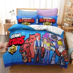 Brawl Stars 21 Duvet Cover Quilt Cover Pillowcase Bedding Sets