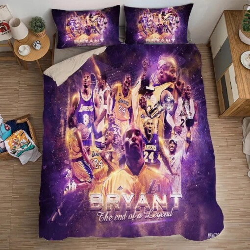 Basketball Lakers Kobe Bryant Black Mamba Basketball 18 Duvet Cover